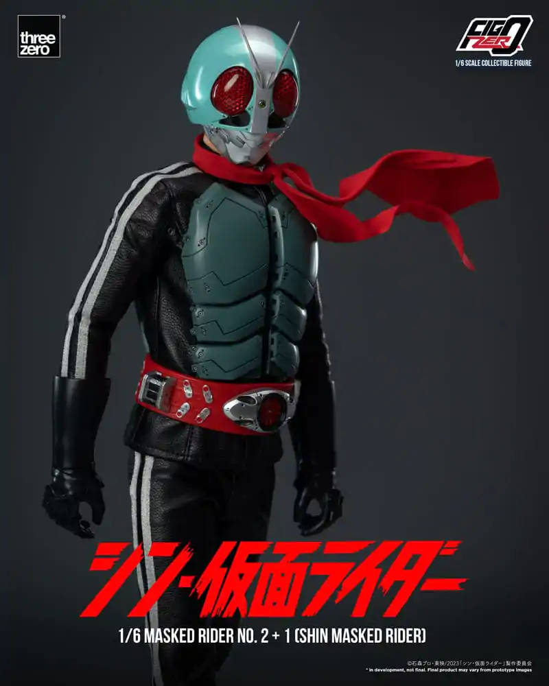 Figurină de acțiune Kamen Rider FigZero 1/6 Masked Rider No.2+1 (Shin Masked Rider) 32 cm poza produsului