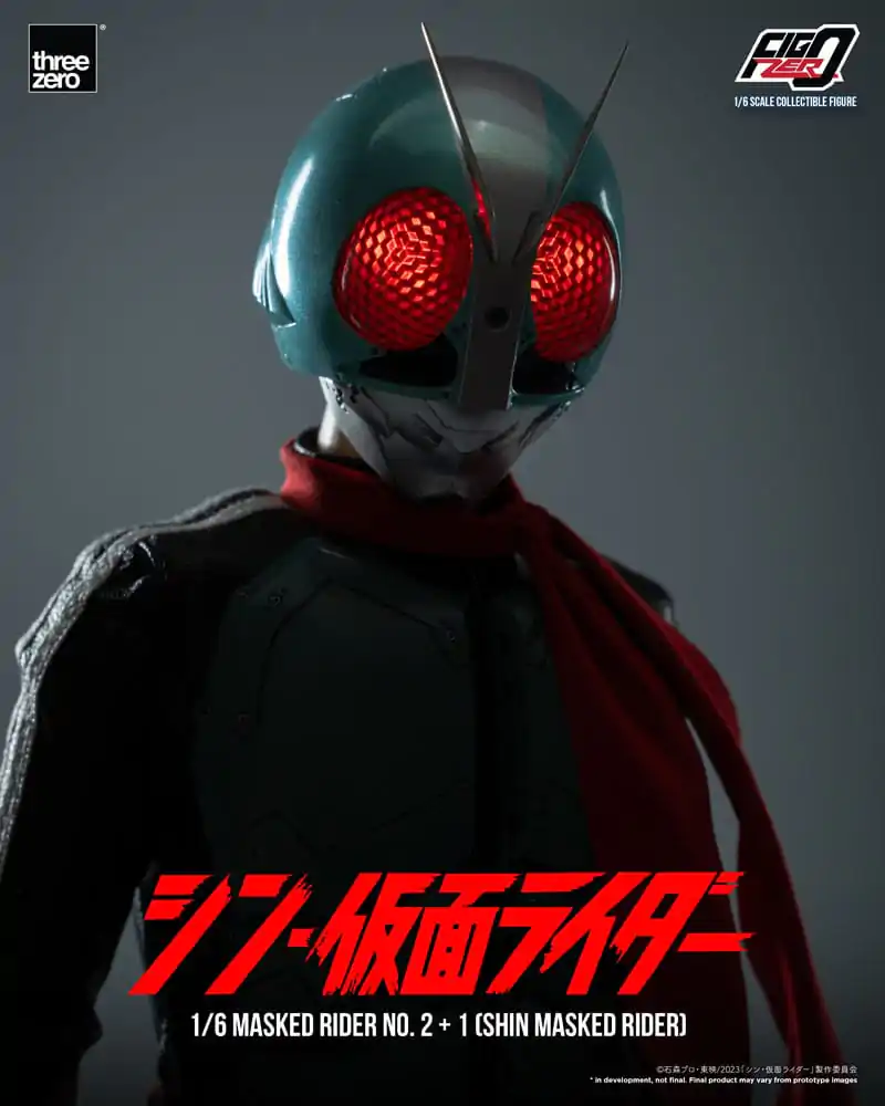 Figurină de acțiune Kamen Rider FigZero 1/6 Masked Rider No.2+1 (Shin Masked Rider) 32 cm poza produsului