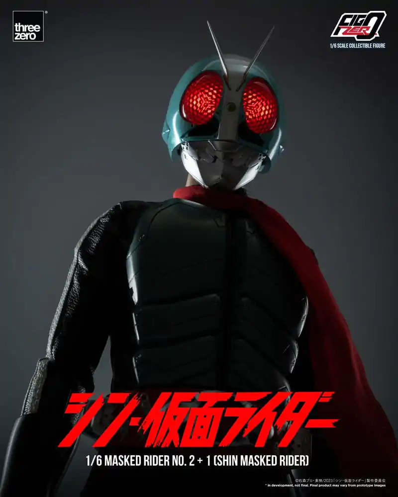 Figurină de acțiune Kamen Rider FigZero 1/6 Masked Rider No.2+1 (Shin Masked Rider) 32 cm poza produsului