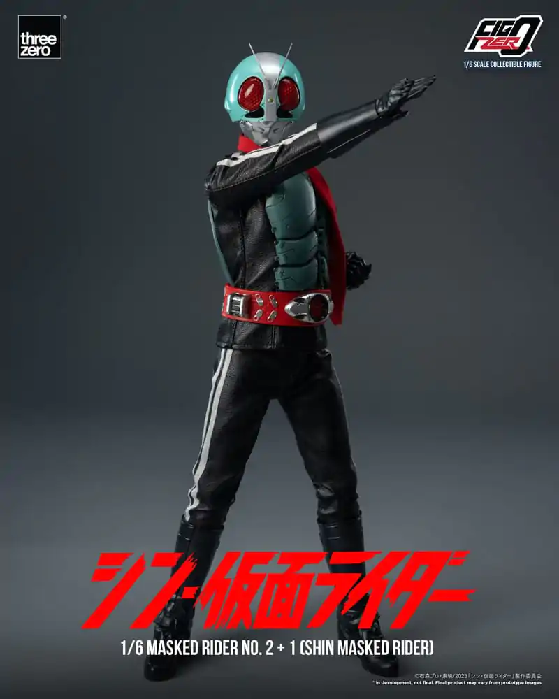 Figurină de acțiune Kamen Rider FigZero 1/6 Masked Rider No.2+1 (Shin Masked Rider) 32 cm poza produsului