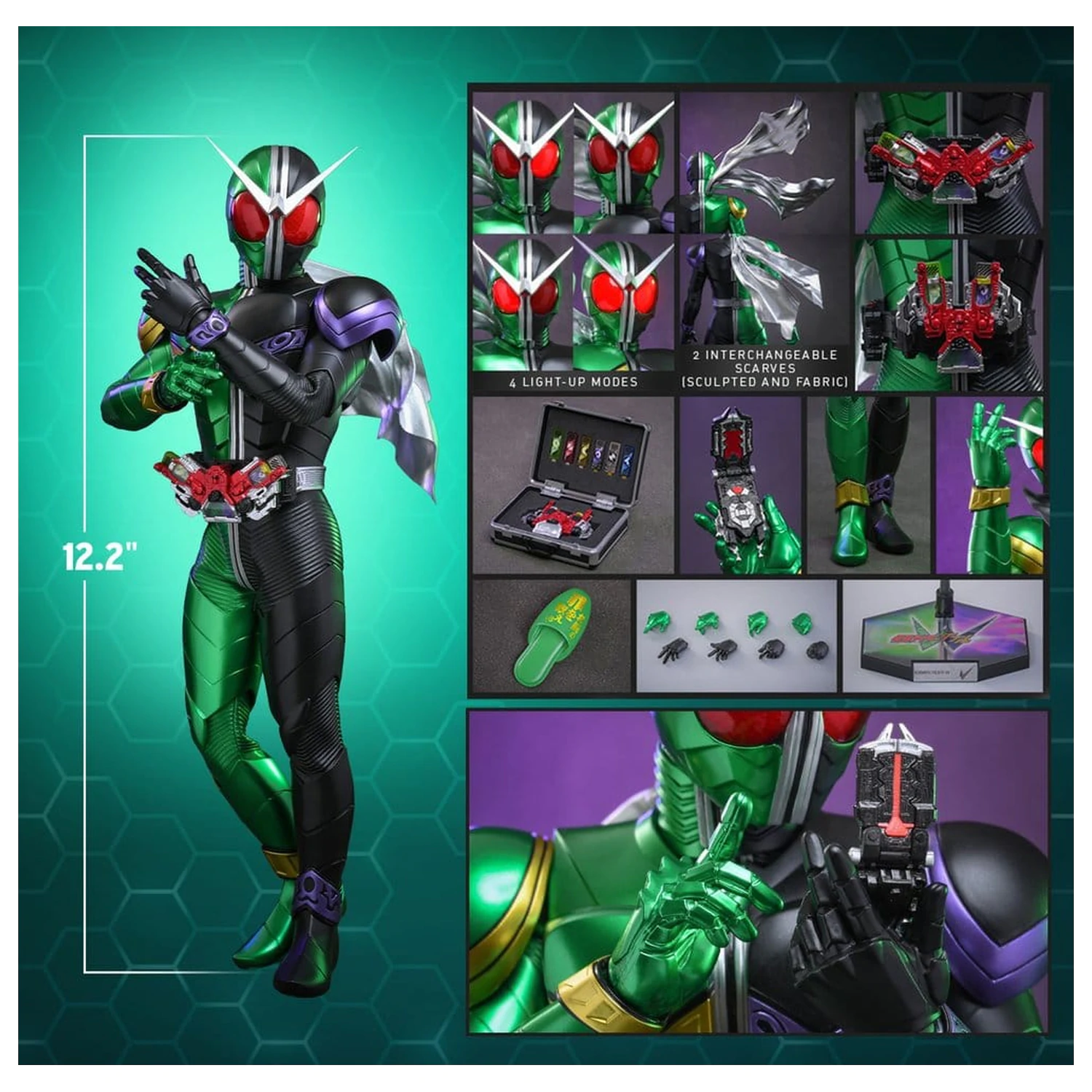 Figurina de actiune Kamen Rider Television Masterpiece Series 1/6 Kamen Rider W 31 cm poza produsului