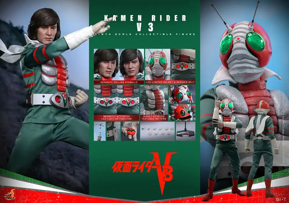 Kamen Rider V3 1/6 Kamen Rider V3 Figurina de actiune 30 cm poza produsului