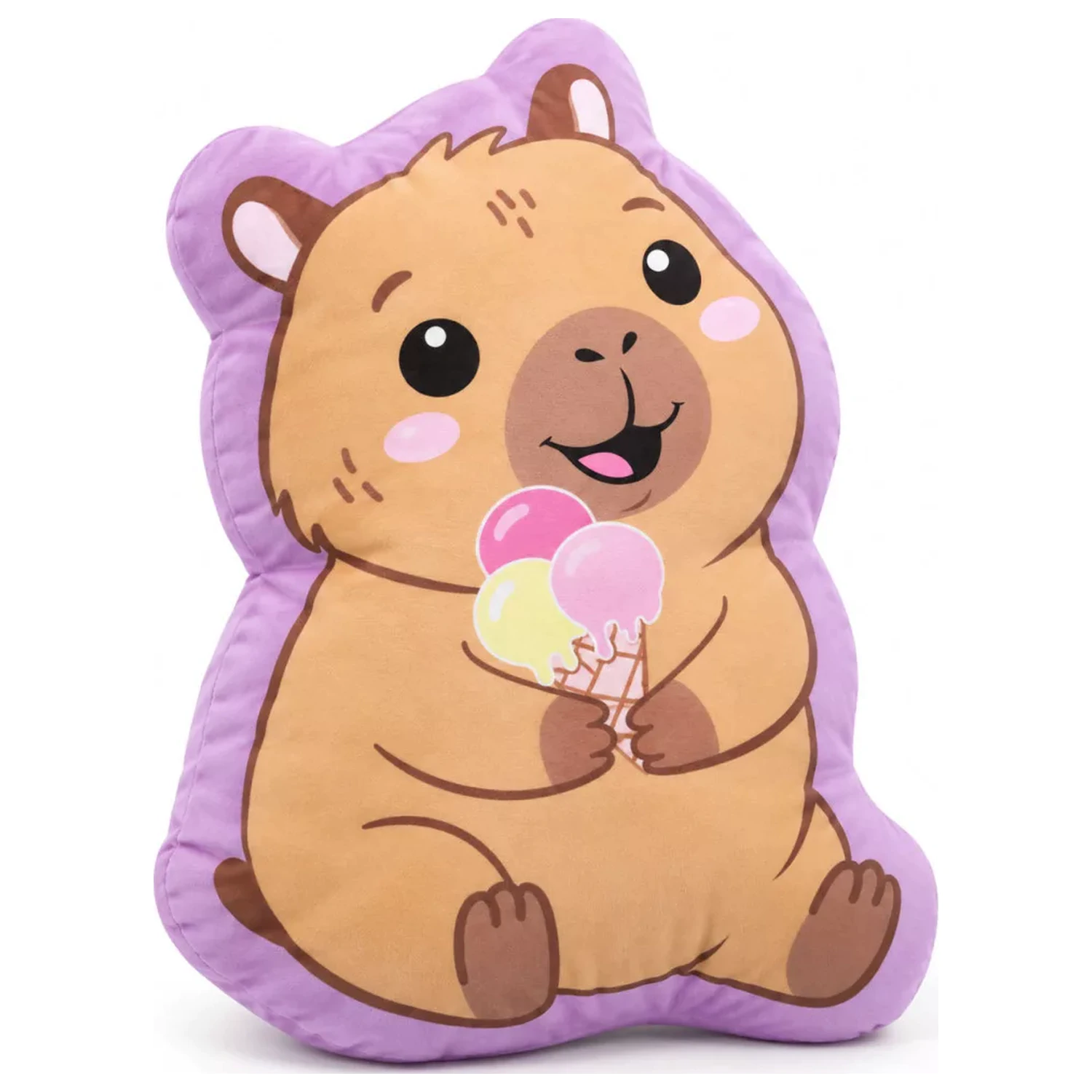Perna decorativa in forma de Baby Capybara, Perna decorativa 40 cm poza produsului