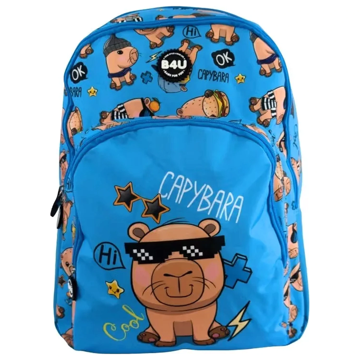 Capybara Cool Ghiozdan de scoala, Geanta 44 cm poza produsului