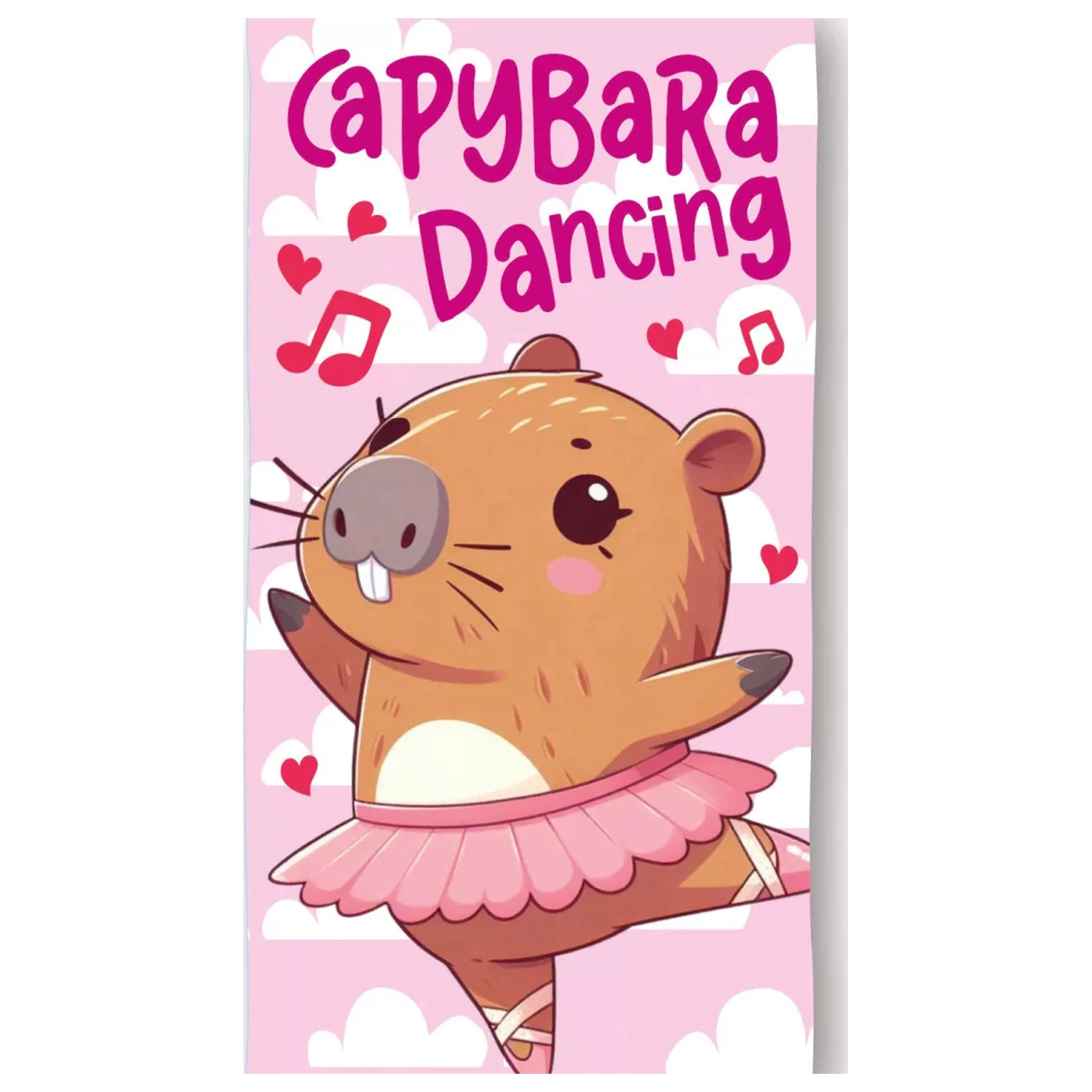 Prosop Capybara Dancing 70x140cm poza produsului