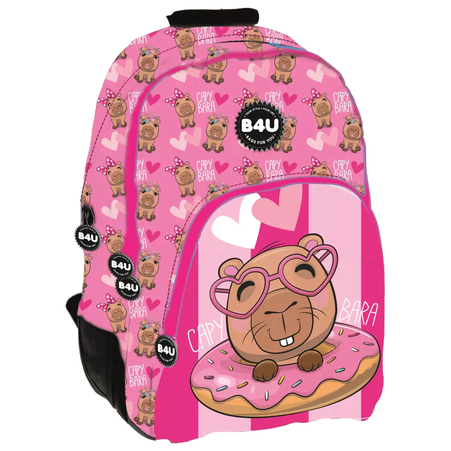 Capybara Donut ghiozdan, rucsac 44 cm poza produsului