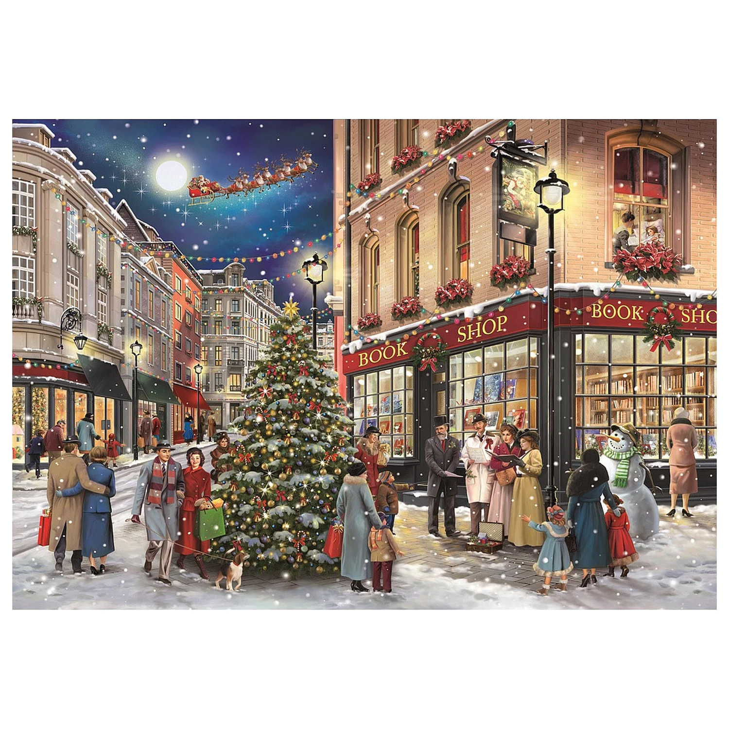 Christmas Stroll puzzle de 1000 de piese poza produsului