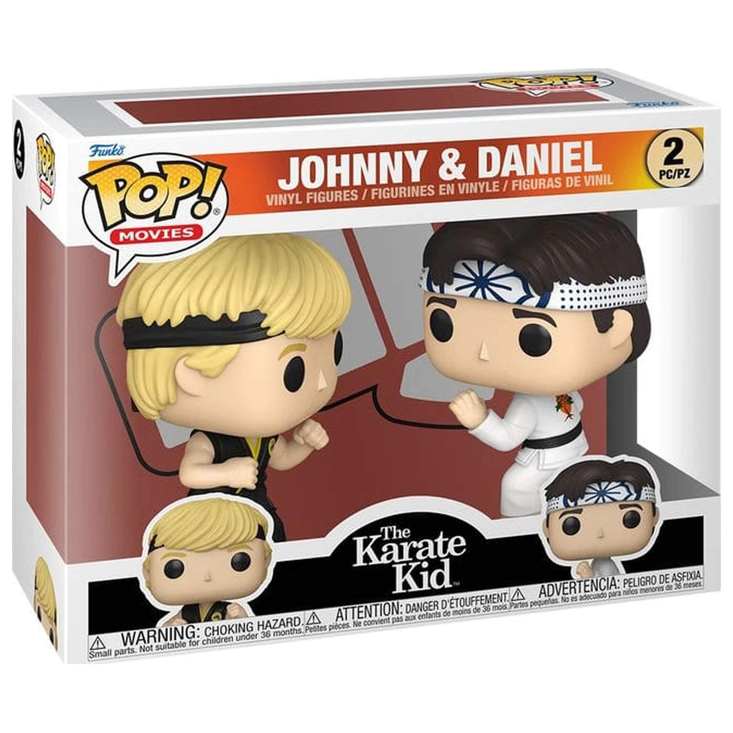 Karate Kid Funko POP! Movies Figurine de vinil 2-pack Johnny & Daniel 9 cm poza produsului
