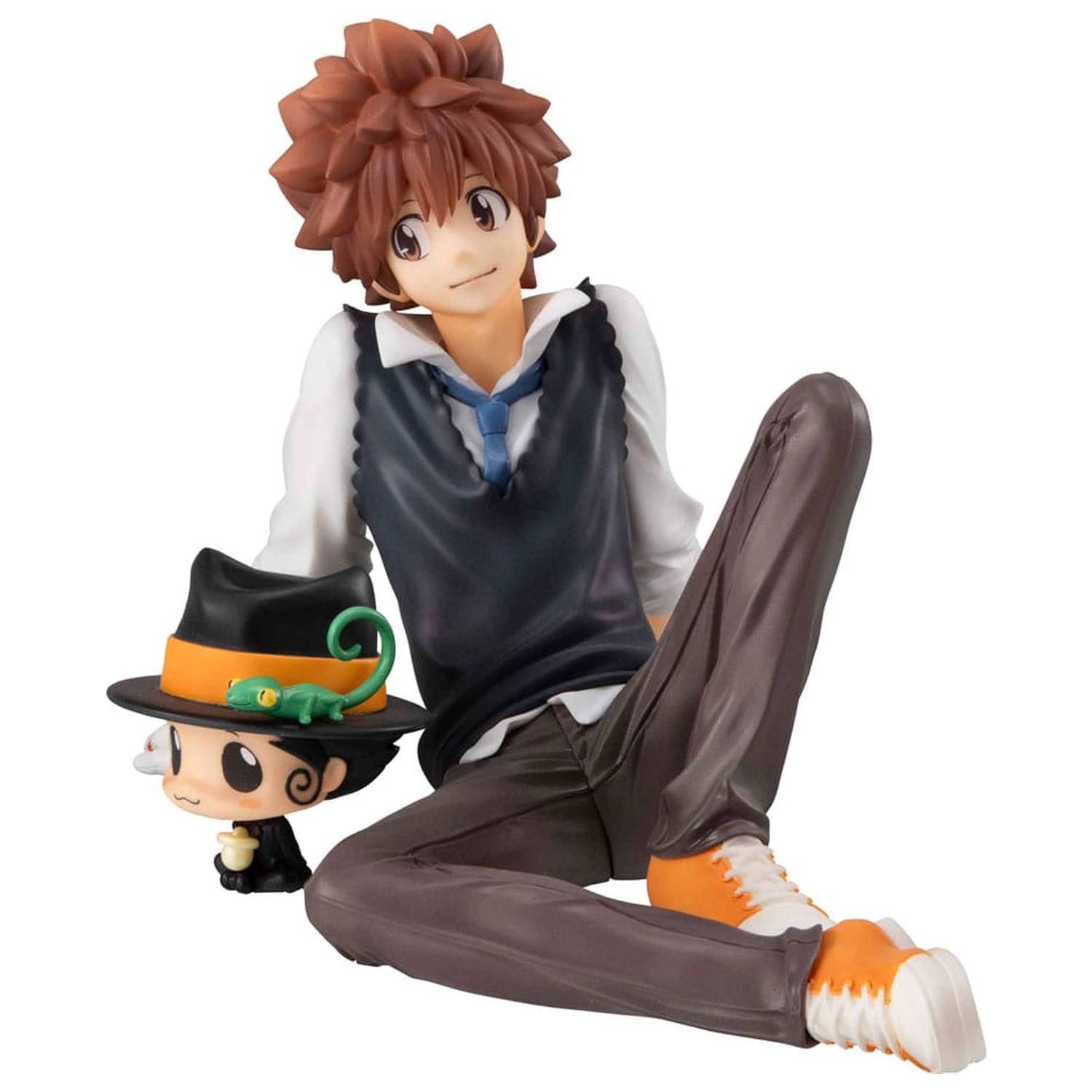 Katekyo Hitman Reborn! Seria G.E.M. Statueta din PVC Tsuna & Reborn de marimea palmei 9 cm poza produsului
