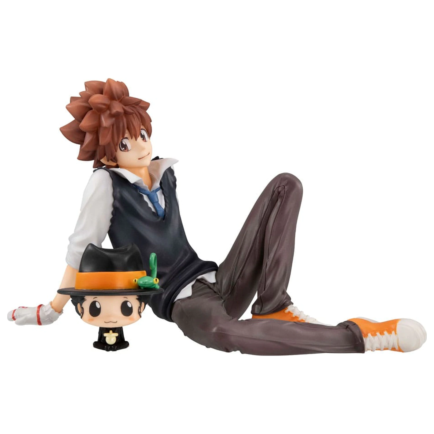 Katekyo Hitman Reborn! Seria G.E.M. Statueta din PVC Tsuna & Reborn de marimea palmei 9 cm poza produsului