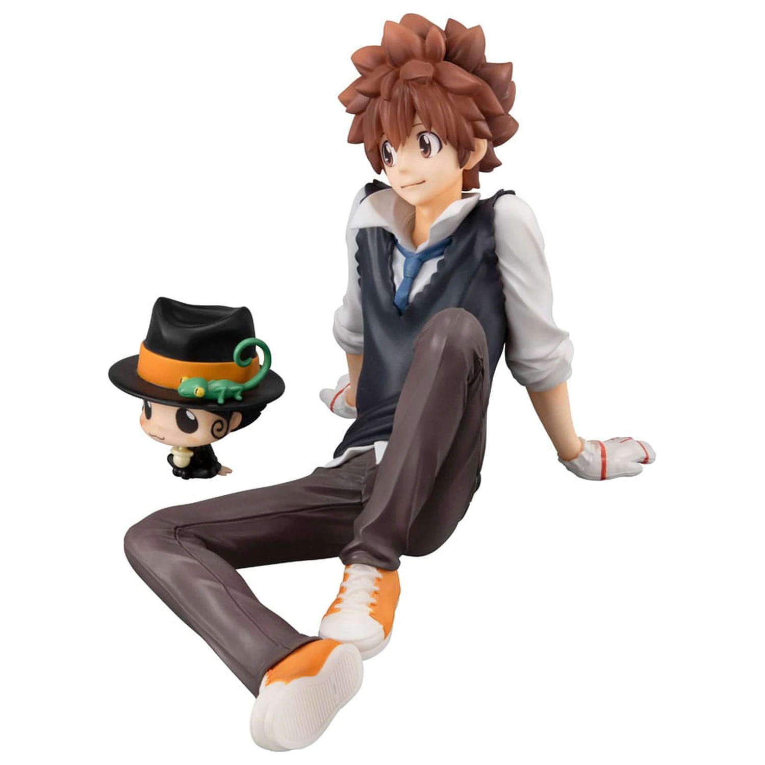 Katekyo Hitman Reborn! Seria G.E.M. Statueta din PVC Tsuna & Reborn de marimea palmei 9 cm poza produsului