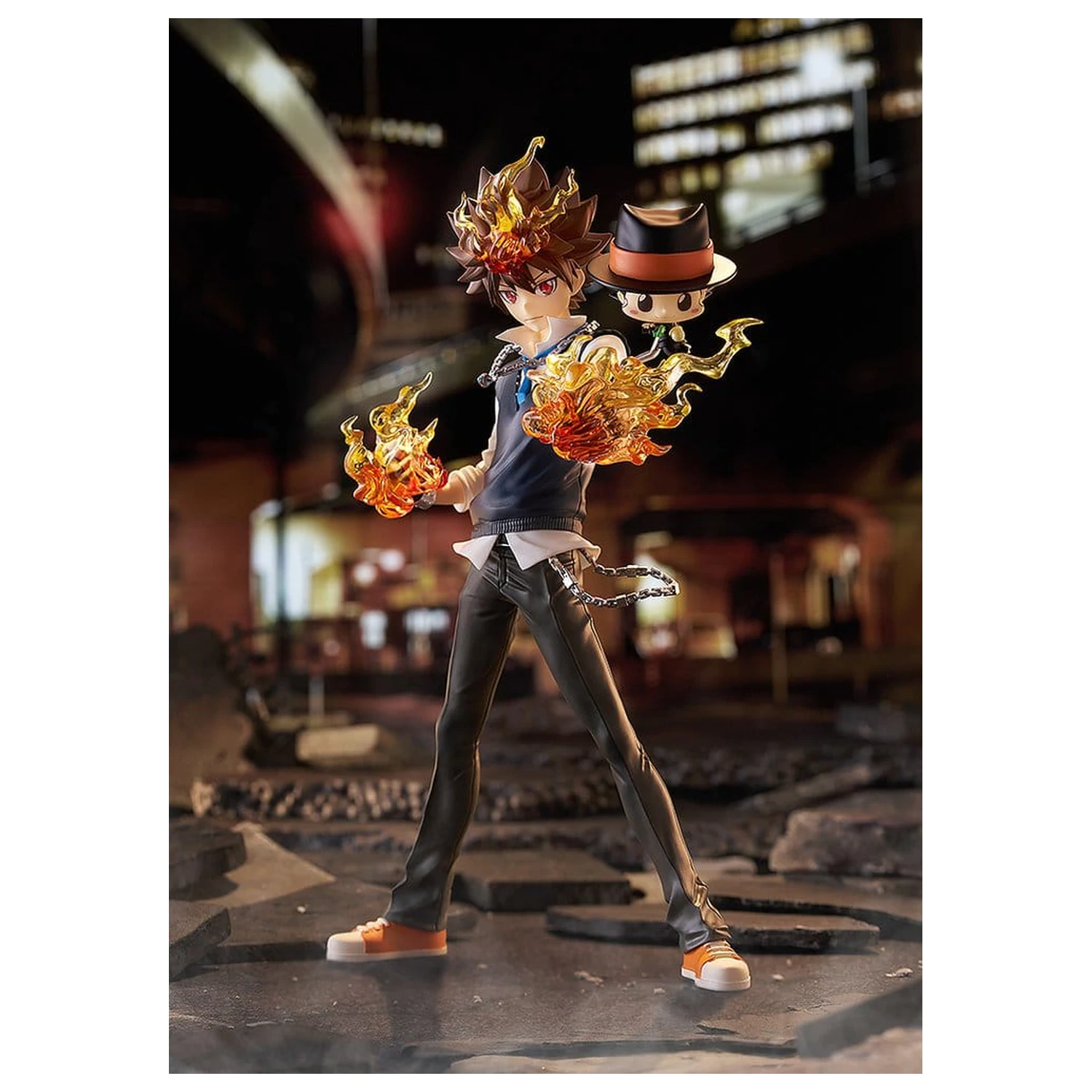Katekyo Hitman Reborn Pop Up Parade SP PVC figurine 2 piese Tsunayoshi Sawada & Reborn 24 cm poza produsului