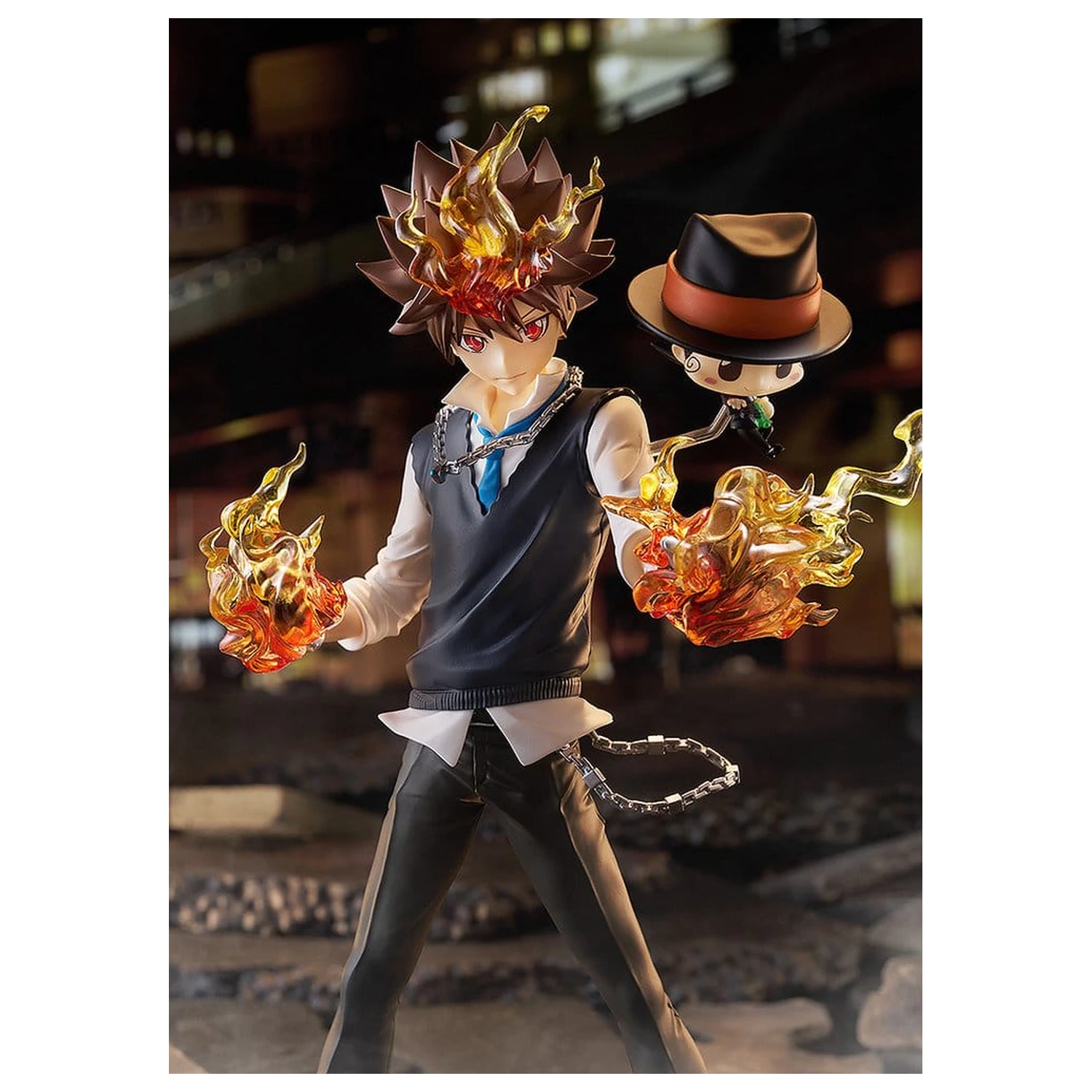 Katekyo Hitman Reborn Pop Up Parade SP PVC figurine 2 piese Tsunayoshi Sawada & Reborn 24 cm poza produsului