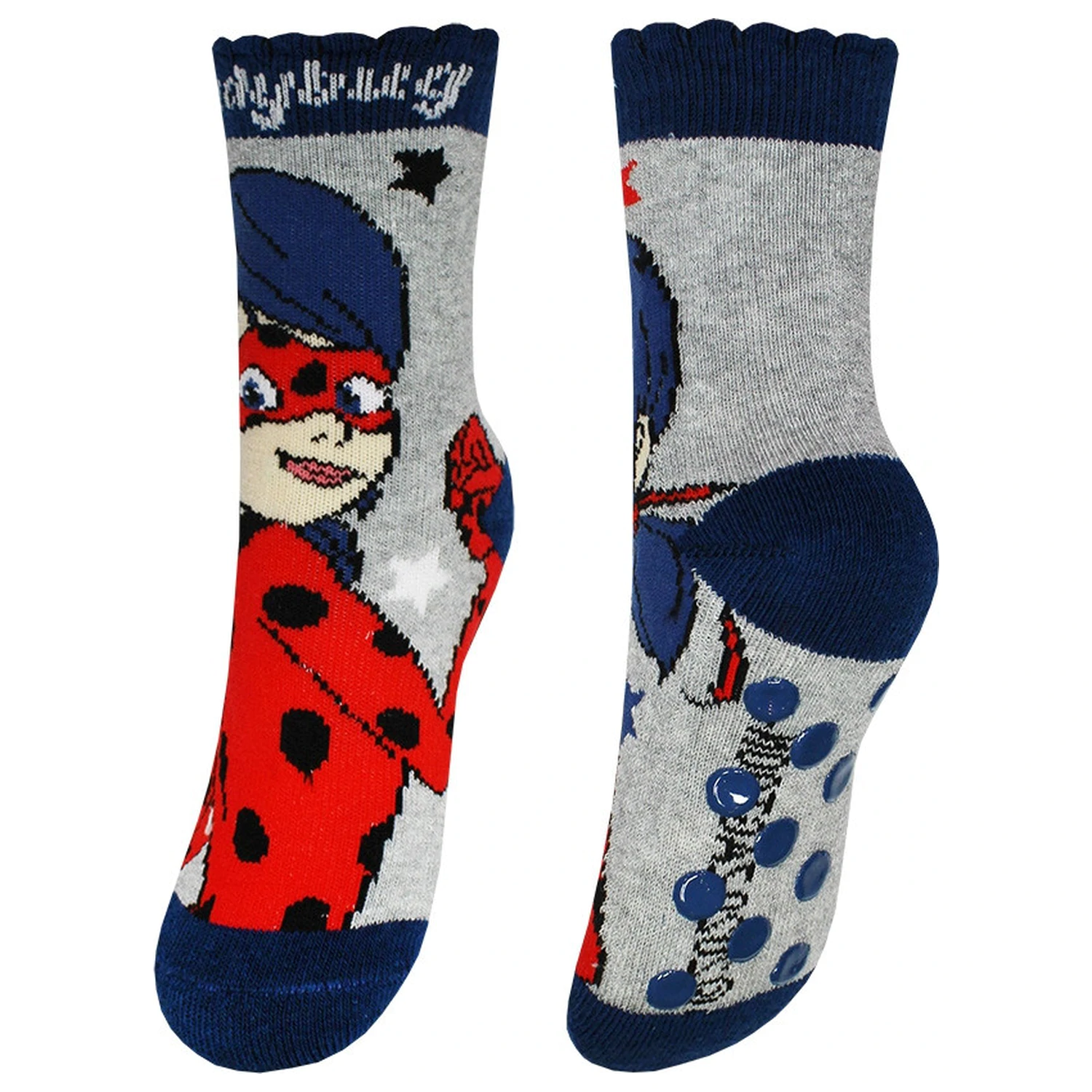 Miraculous: Tales of Ladybug & Cat Noir Adventures Grey Kid Thick Anti-Slip șosete 31/34 poza produsului