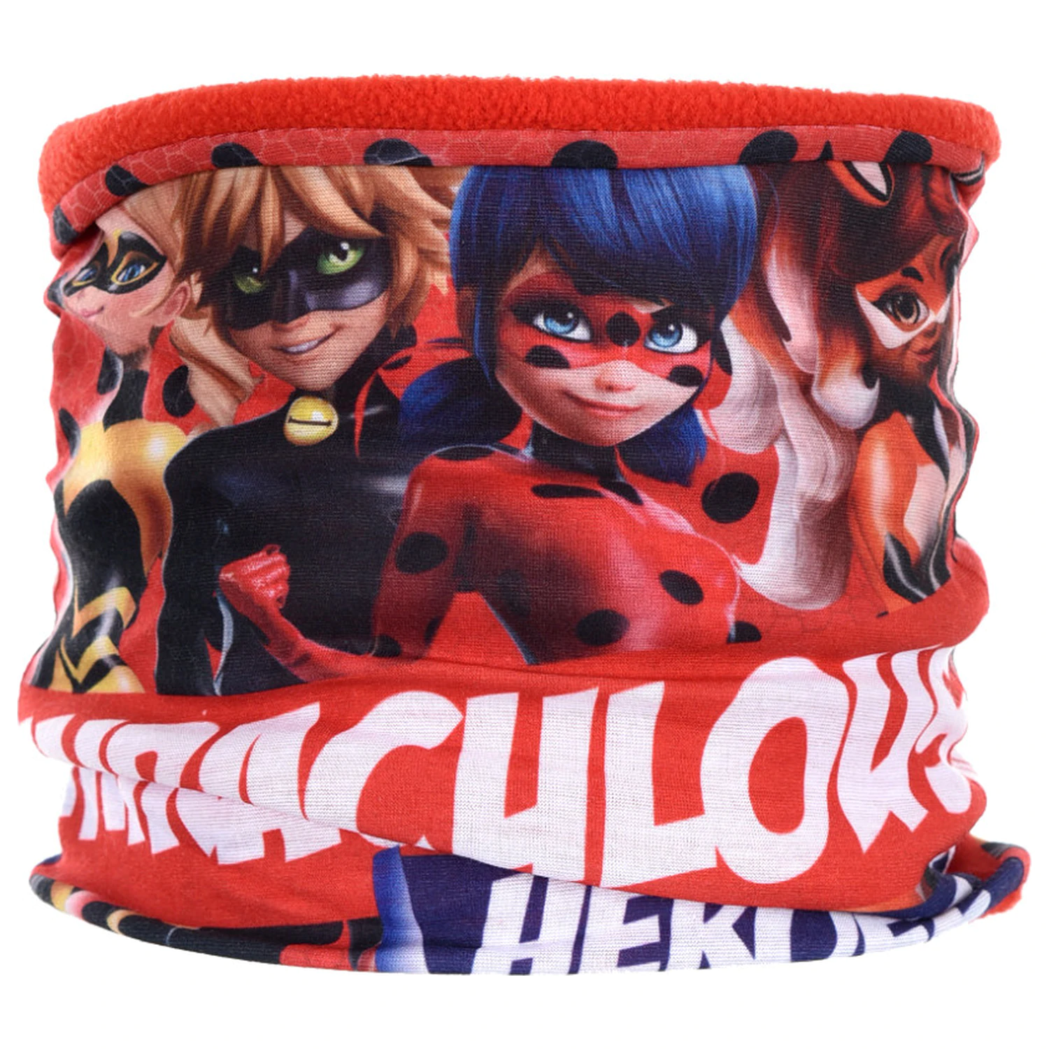 Miraculous: Tales of Ladybug & Cat Noir Heroez Red fular pentru copii, snood poza produsului