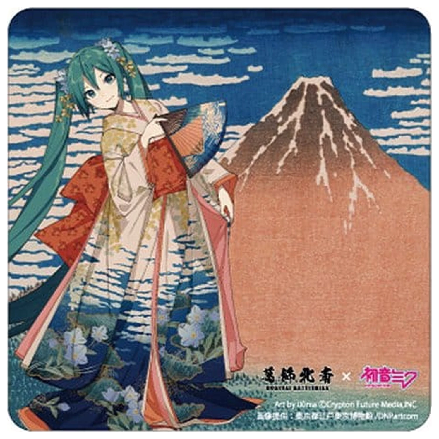 Magnet de masina Katsushika Hokusai x Hatsune Miku Thirty-six Views of Mount Fuji Fine Wind, Clear Morning poza produsului