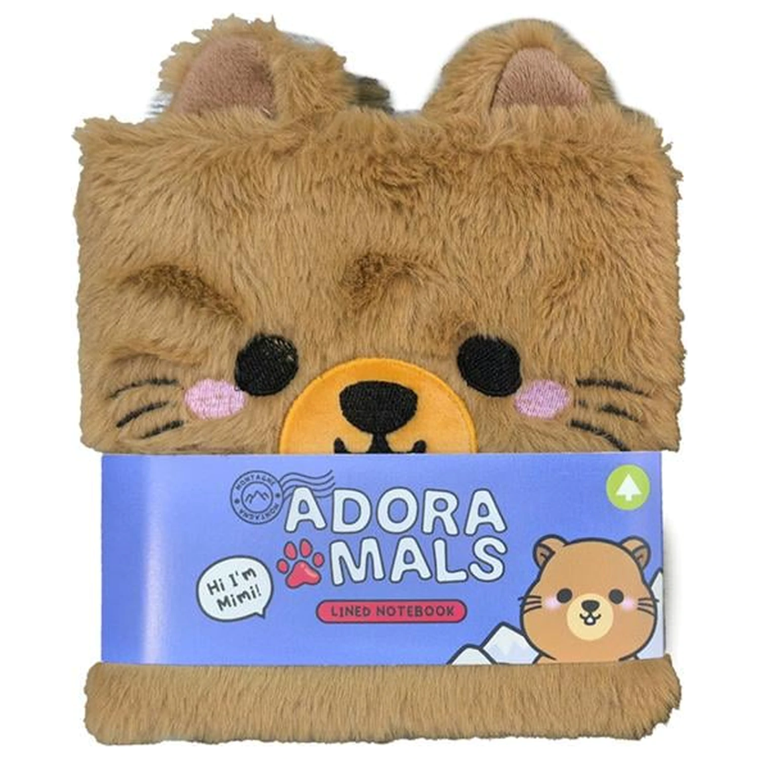 KAWAII Adoramals Mimi the Marmot Premium Fluffy Caiet poza produsului