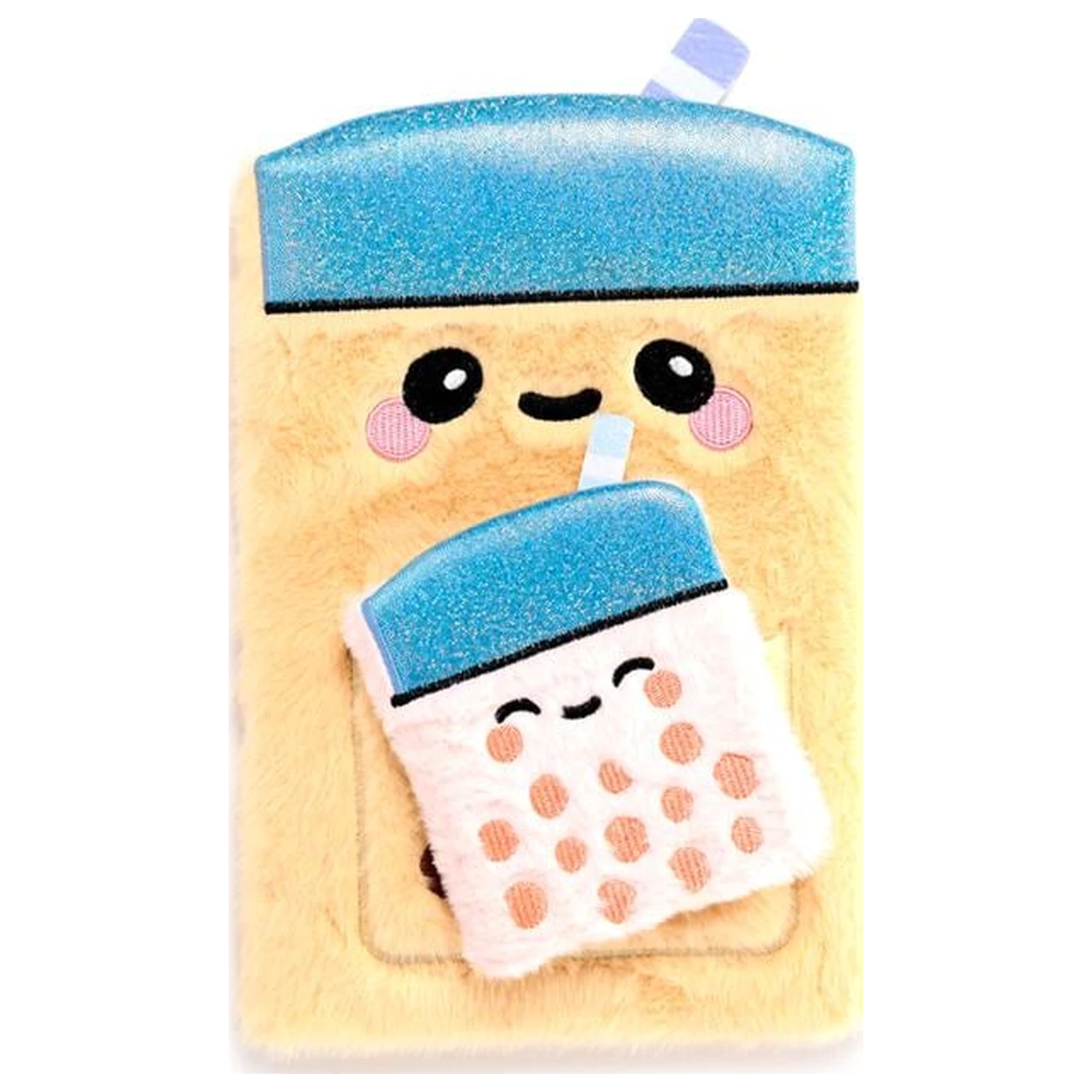 KAWAII Boba the Bubble Tea Premium Fluffy Notebook + 1 Mini poza produsului