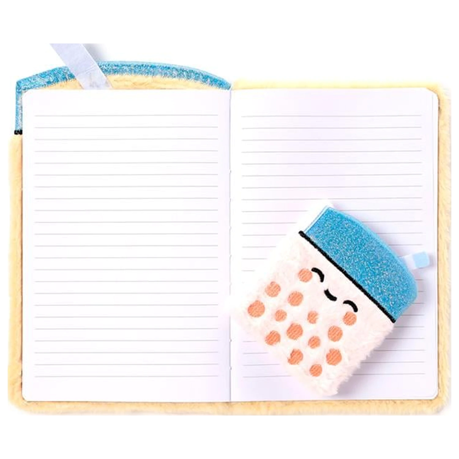 KAWAII Boba the Bubble Tea Premium Fluffy Notebook + 1 Mini poza produsului