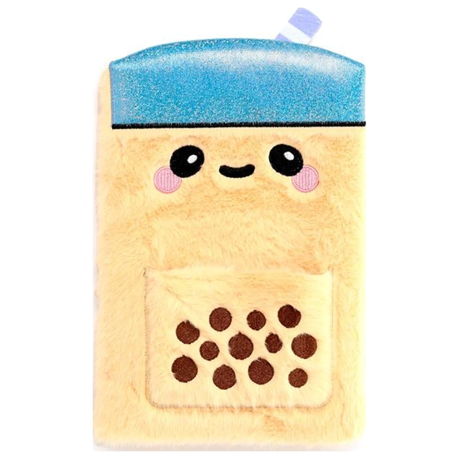 KAWAII Boba the Bubble Tea Premium Fluffy Notebook + 1 Mini poza produsului