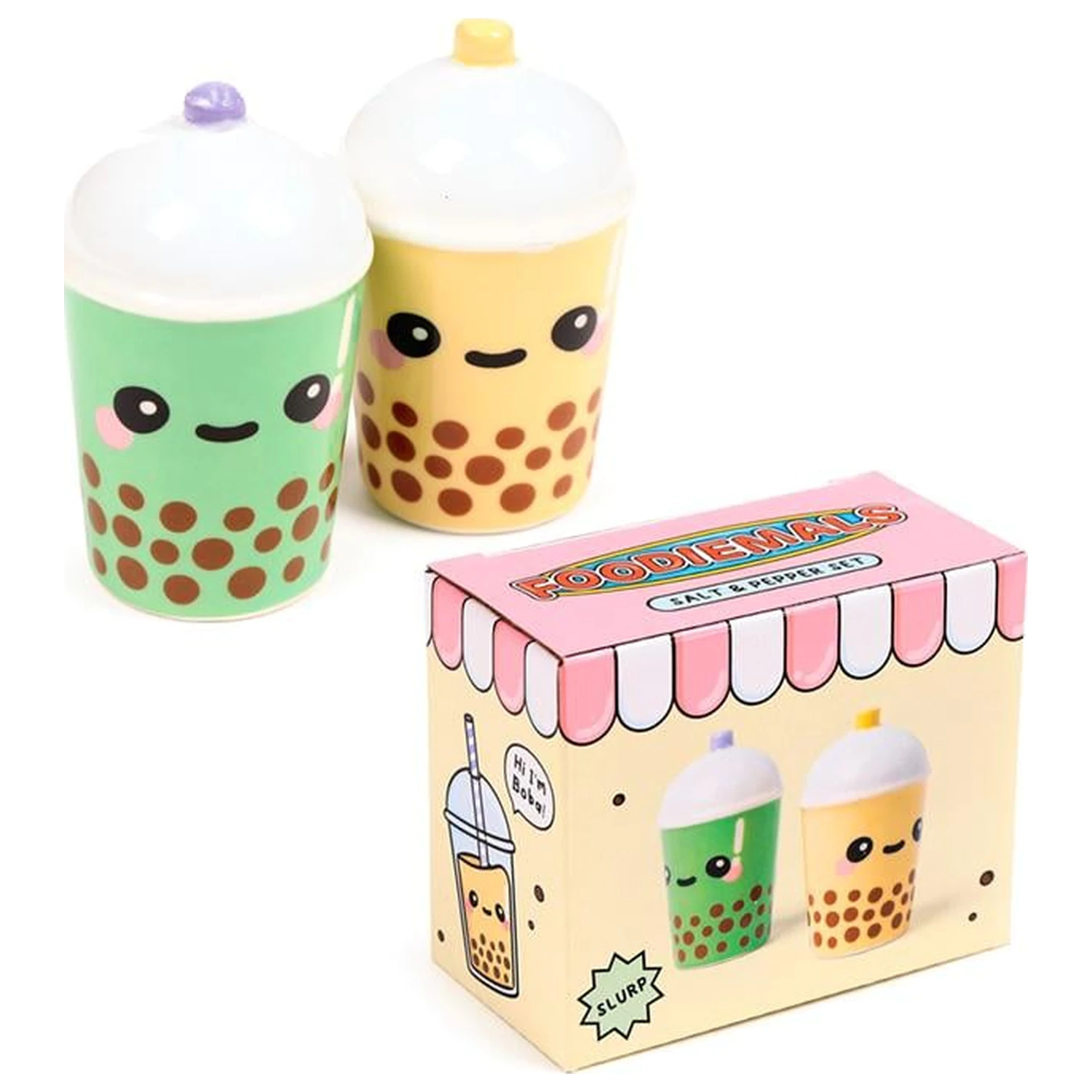 KAWAII Boba the Bubble Tea set agitatoare sare si piper poza produsului