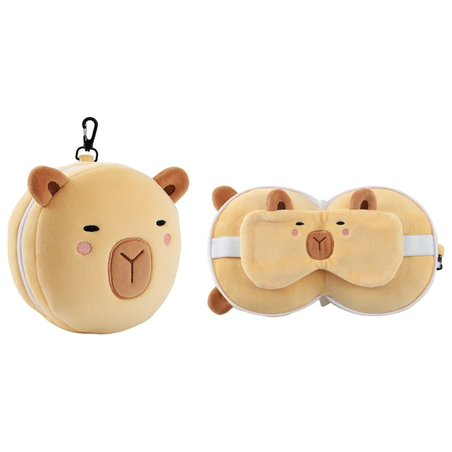Perna KAWAII Capybara cu masca de somn poza produsului
