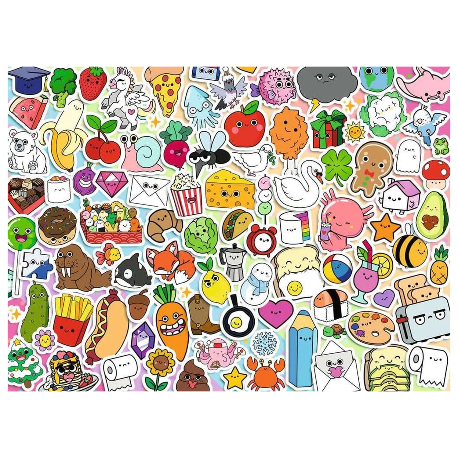 Kawaii Jigsaw Puzzle Cute Kawaii Chaos (500 de piese) poza produsului