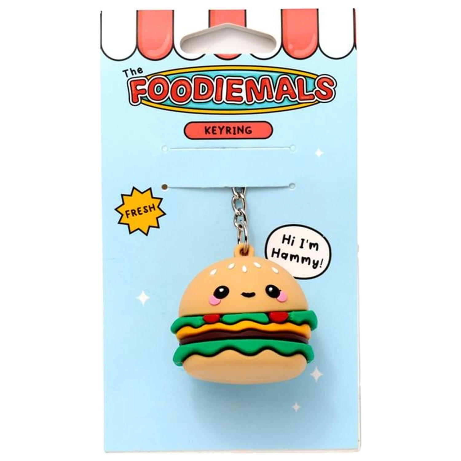KAWAII Hammy the Burger Breloc PVC 3D poza produsului