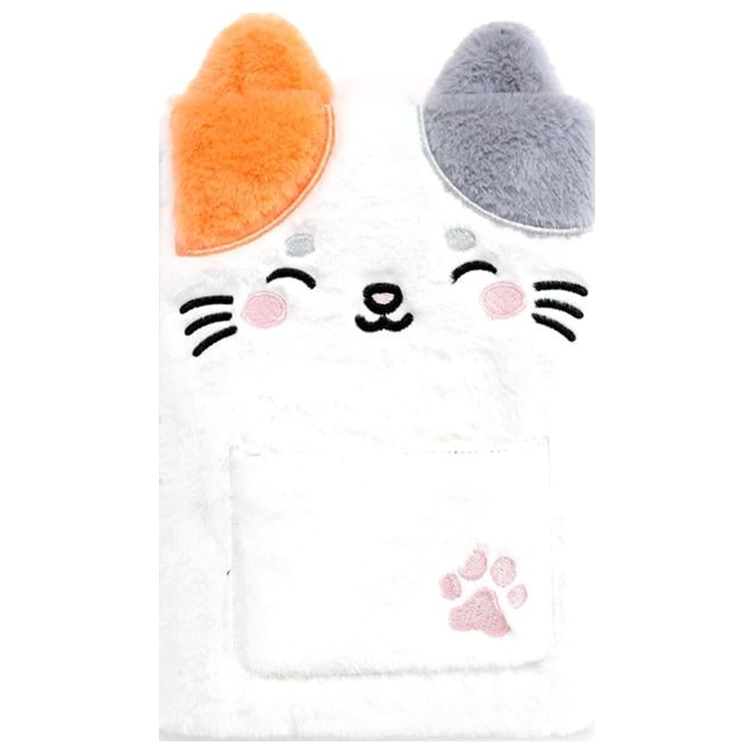 KAWAII Lola the Cat Premium Fluffy Carnet + 1 Mini poza produsului