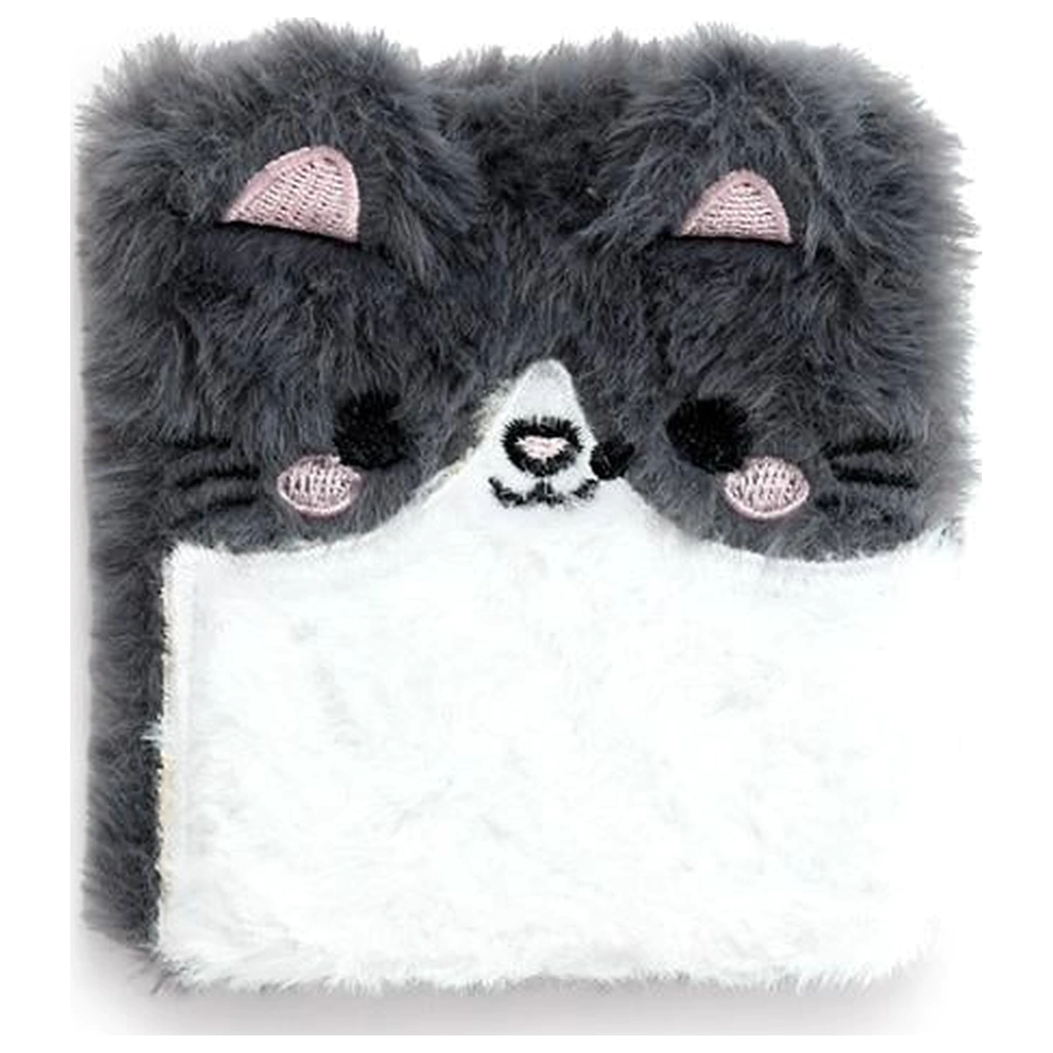 KAWAII Lola the Cat Premium Fluffy Carnet + 1 Mini poza produsului