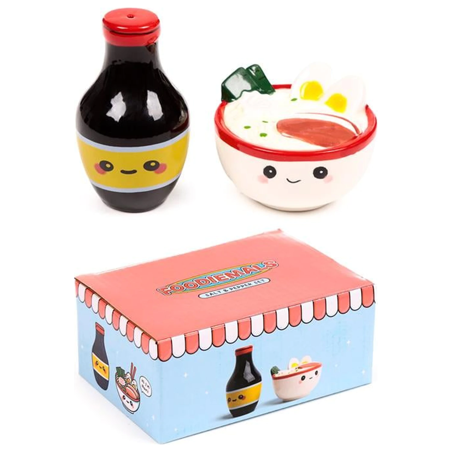 Kawaii Nori The Ramen Set de recipiente pentru sare si piper poza produsului