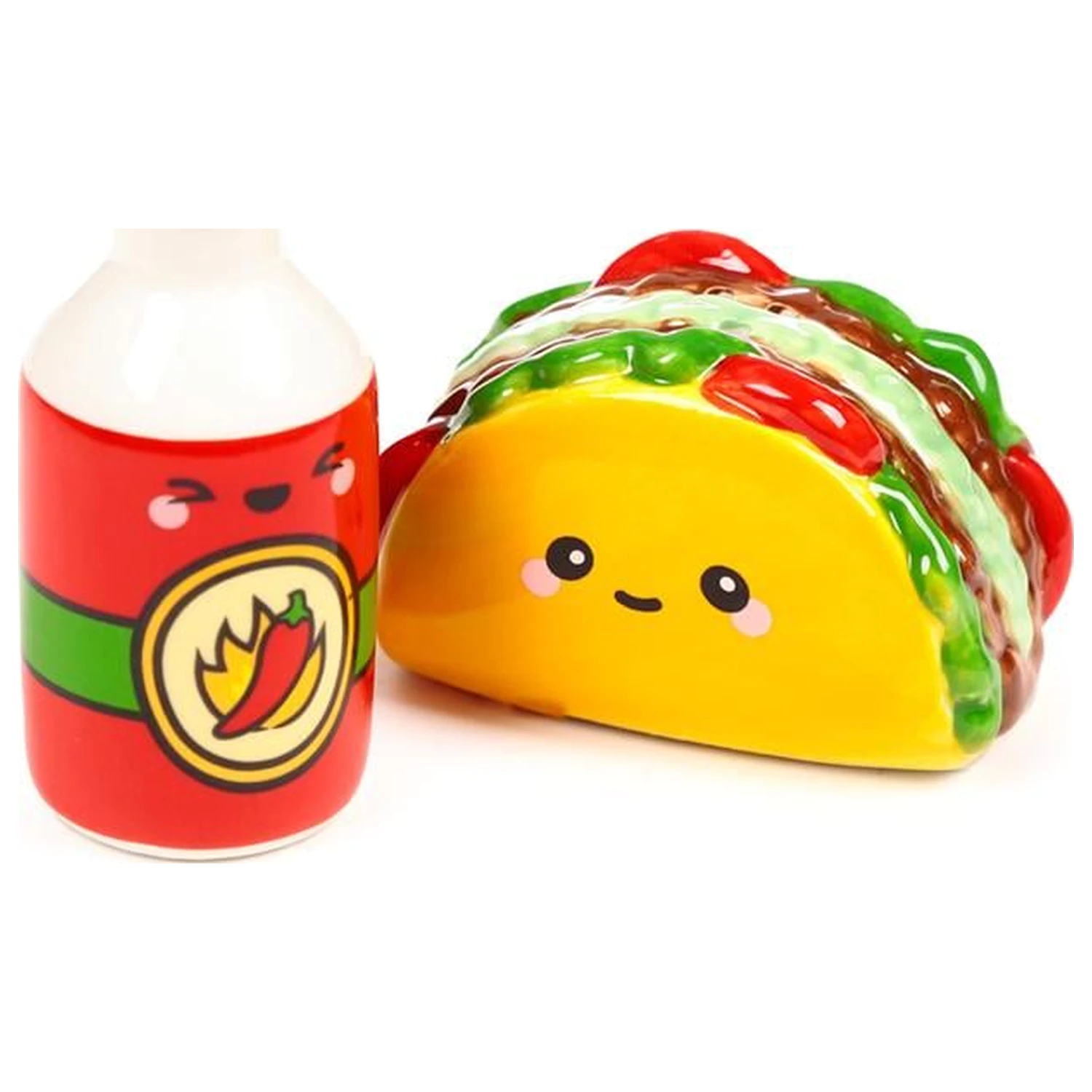 Set recipiente sare si piper Kawaii Taco & Sauce poza produsului