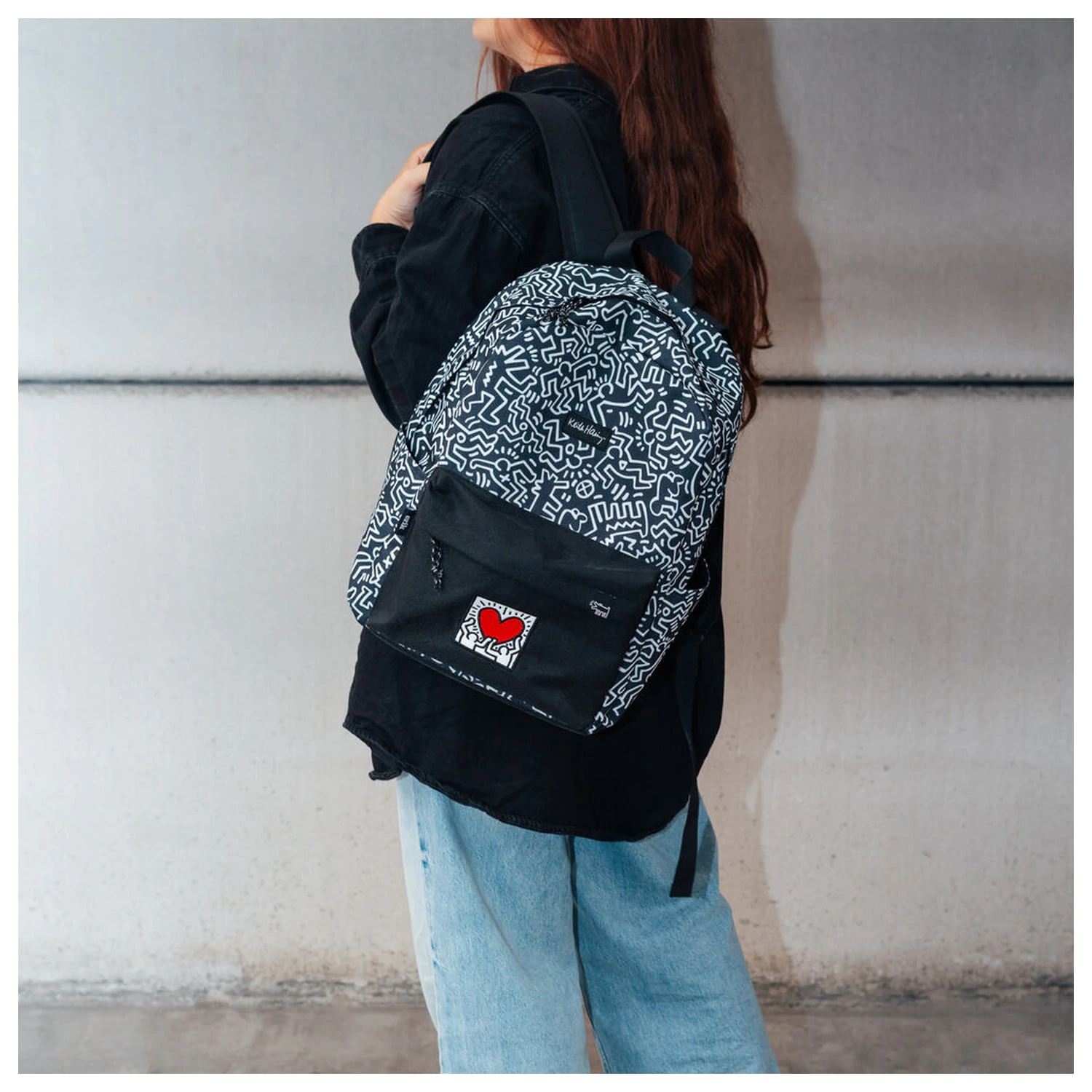 Keith Haring rucsac poza produsului