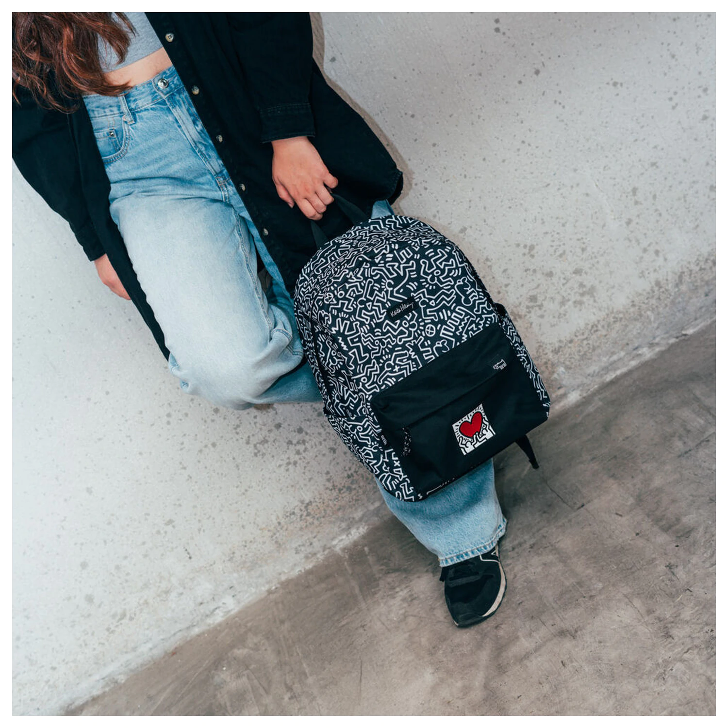 Keith Haring rucsac poza produsului