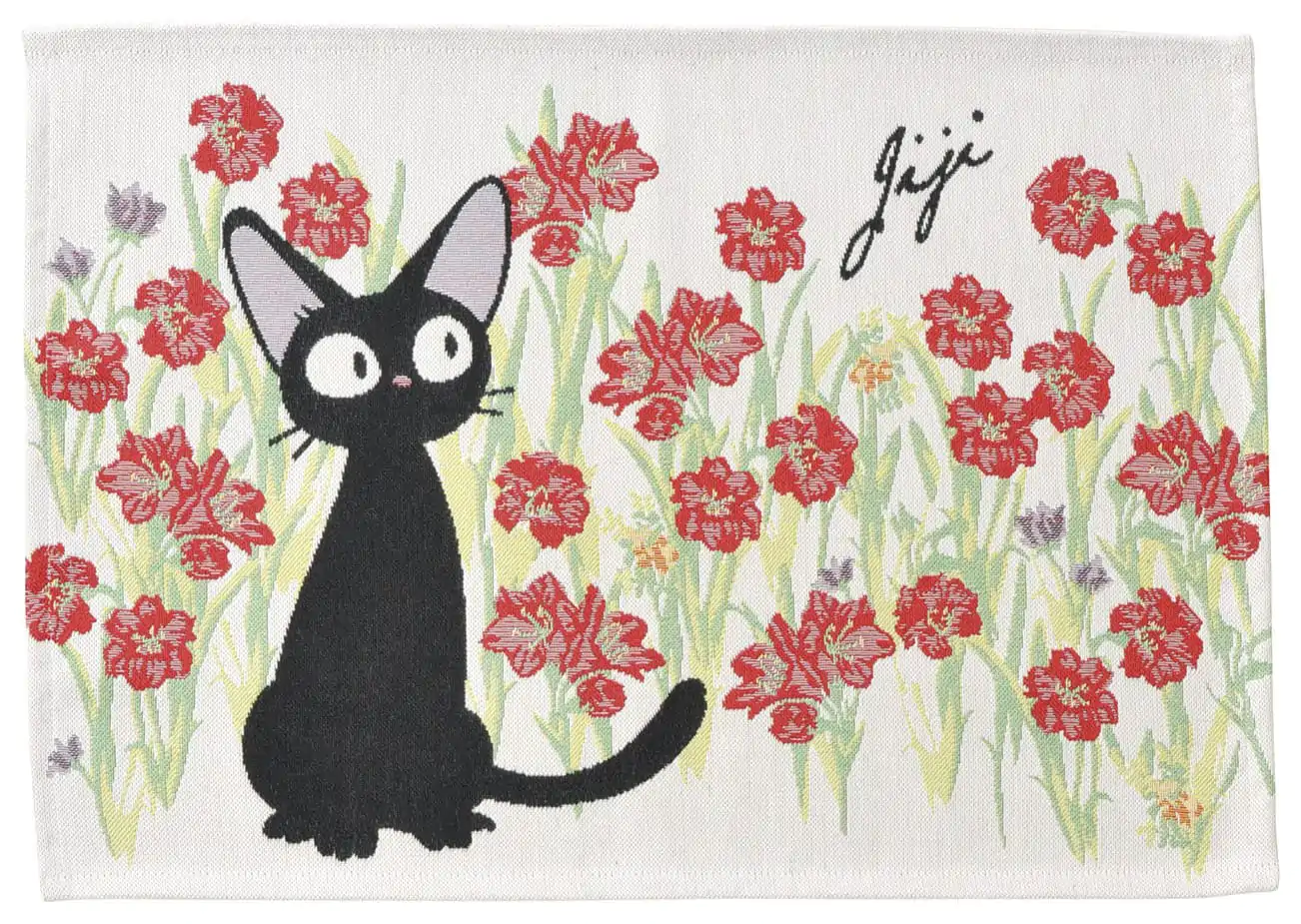 Șervețel de prânz din material Kiki's Delivery Service Jiji Red Flowers poza produsului