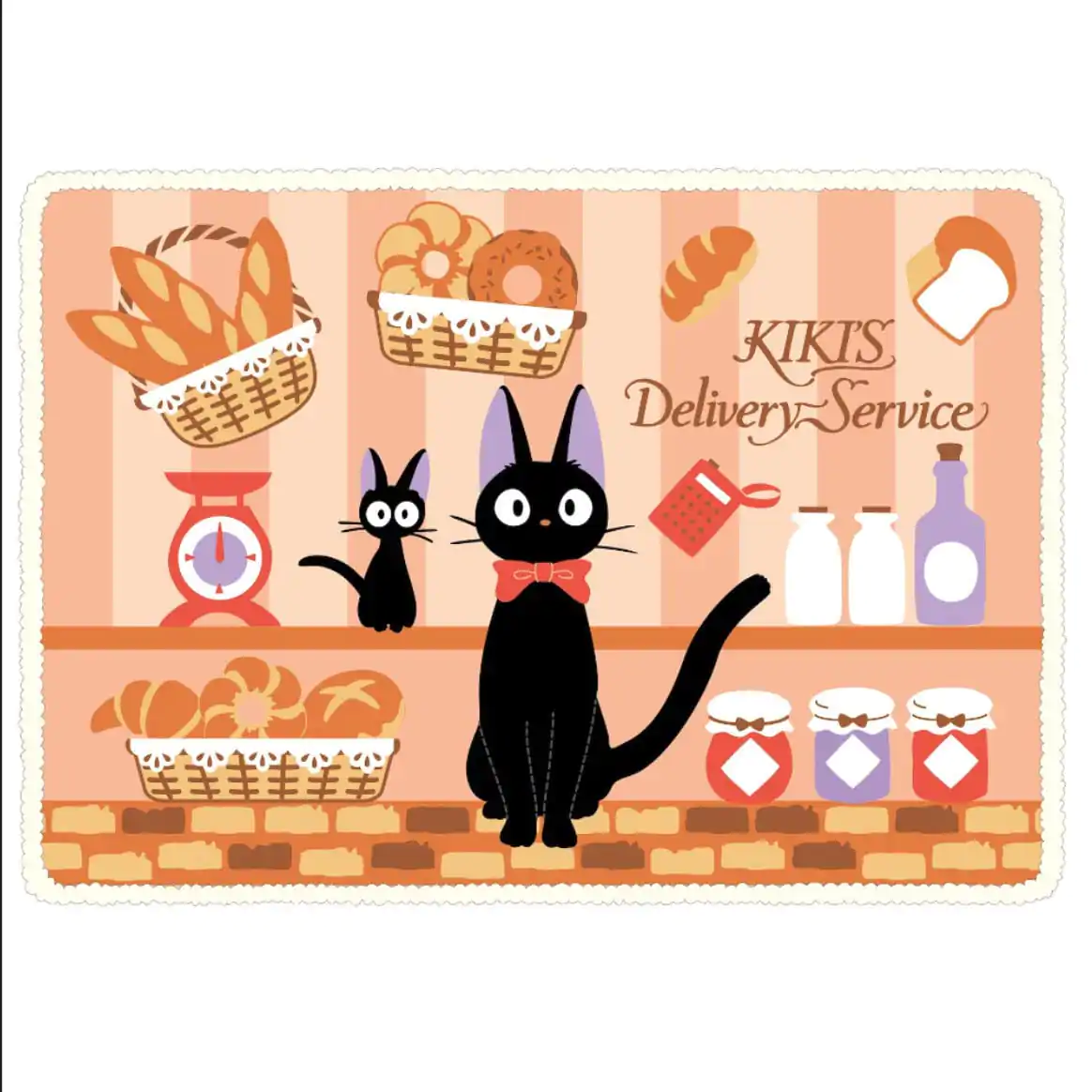 Kiki's Delivery Service Plaid pufos Jiji's Bakery 70 x 100 cm poza produsului