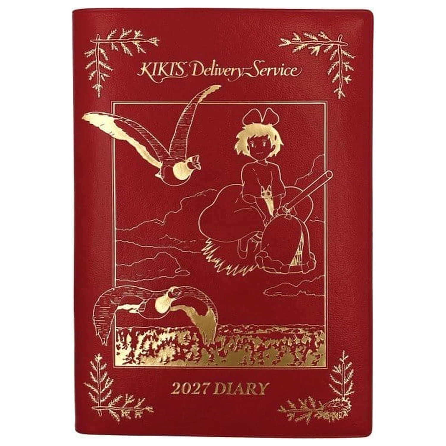 Kiki's Delivery Service Agendă Kiki pe mătura ei roșie folie aurie poza produsului
