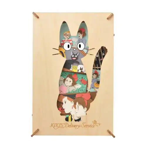 Kit Model de Hârtie Kiki's Delivery Service Paper Theater Stil Lemn Siluetă Jiji poza produsului