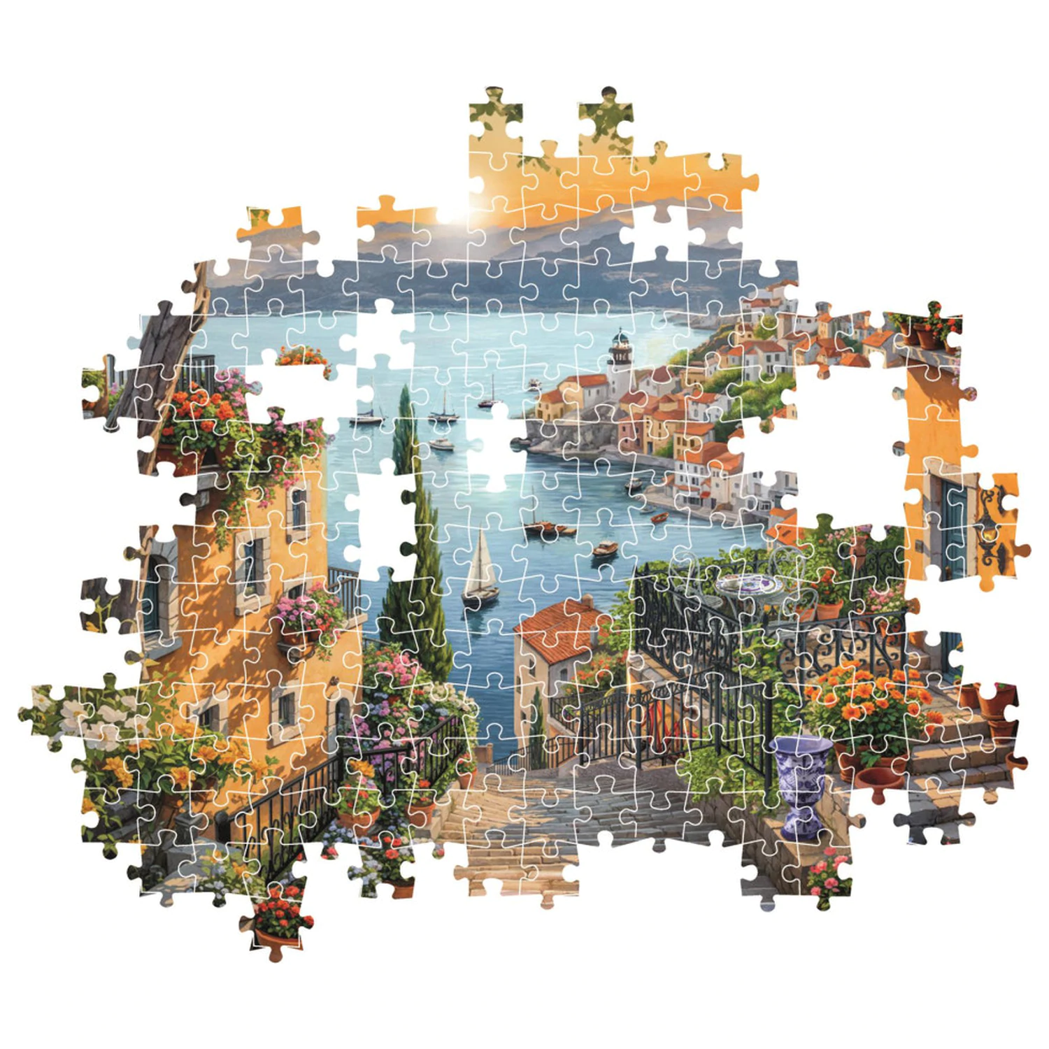 Harbor Steps puzzle de 1500 de piese poza produsului