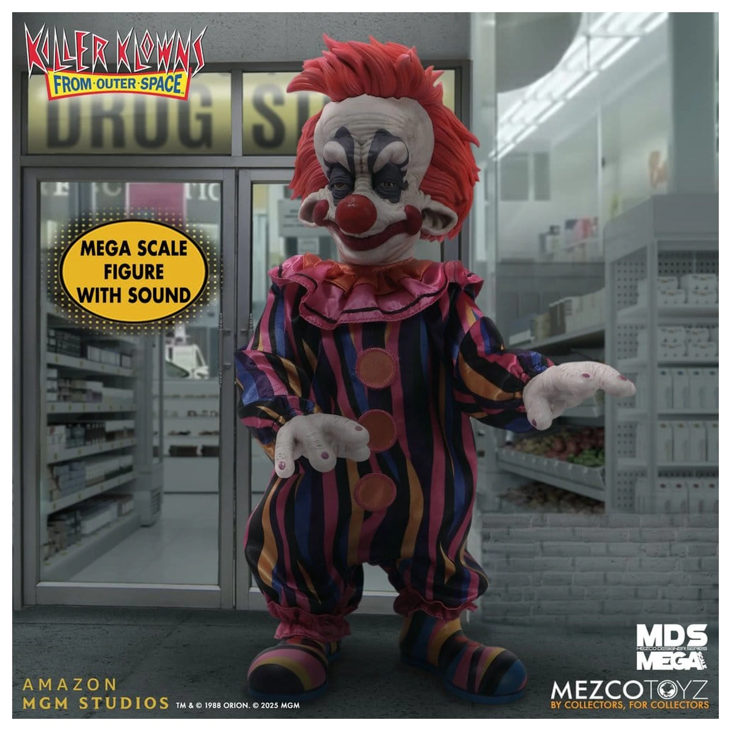 Killer Klowns from Outer Space MDS Mega Scale papusa Rudy 38 cm poza produsului