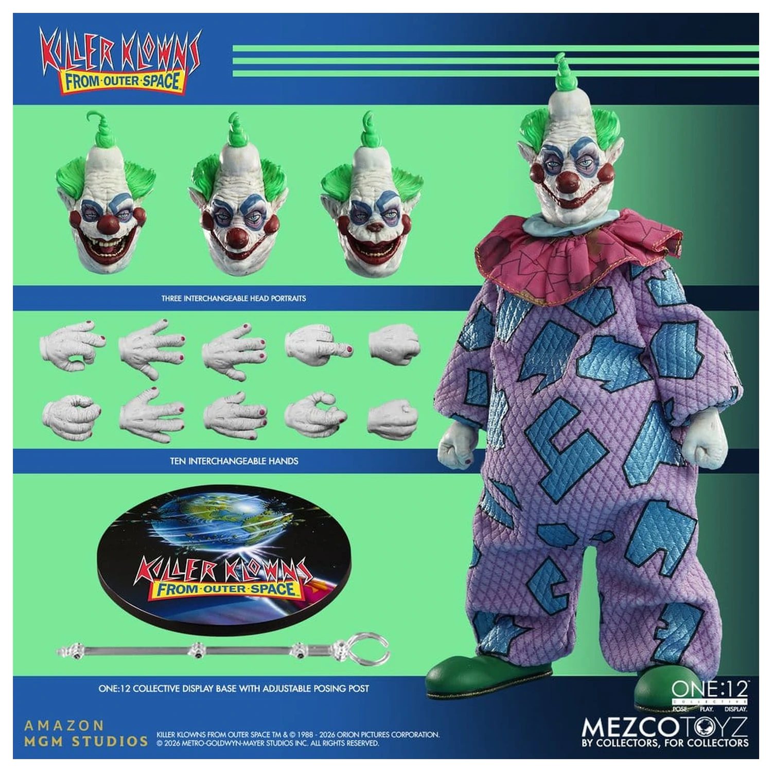 Figurina de actiune Killer Klowns From Outer Space One:12 Collective 1/12 Jumbo 17 cm poza produsului