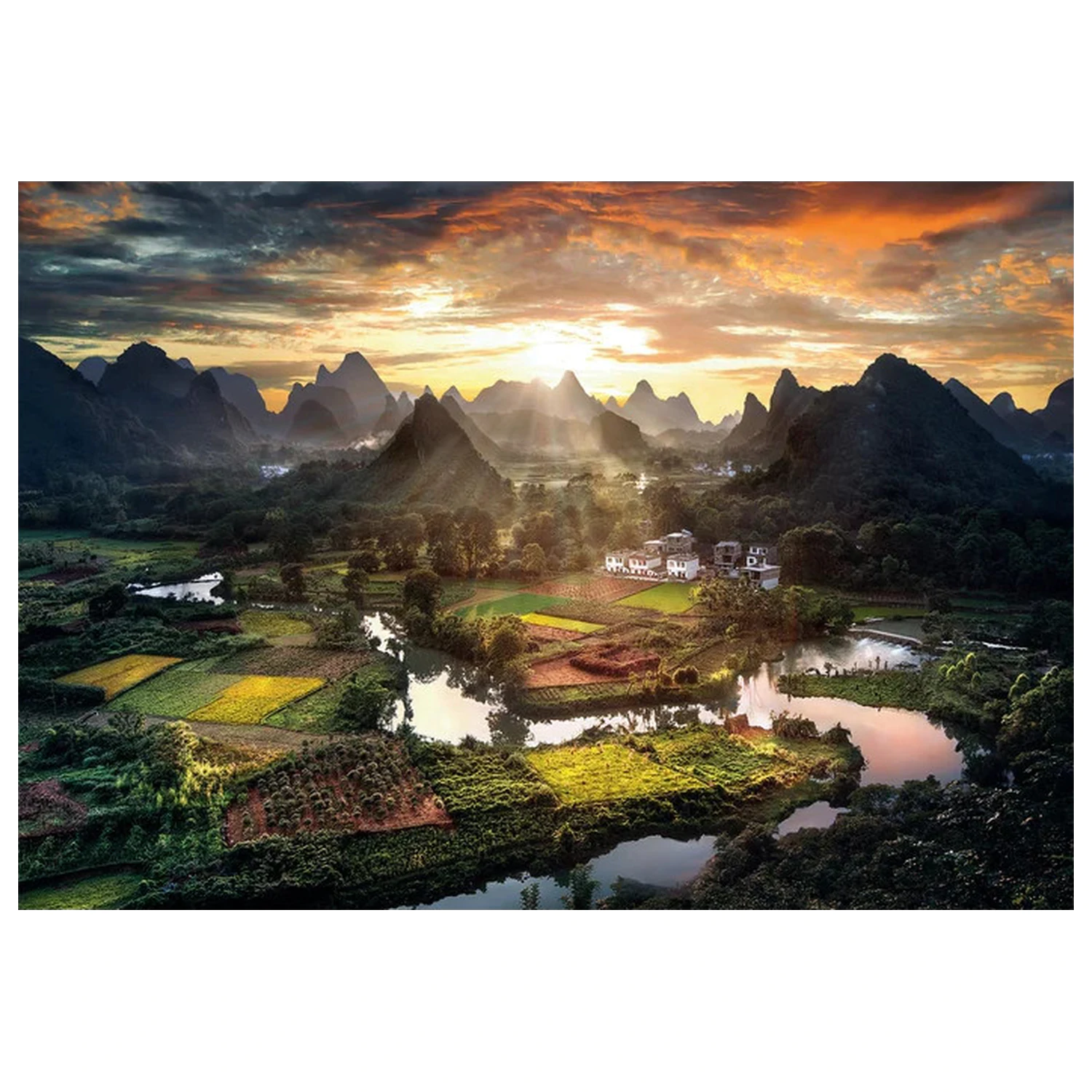 China View puzzle din 2000 de piese poza produsului
