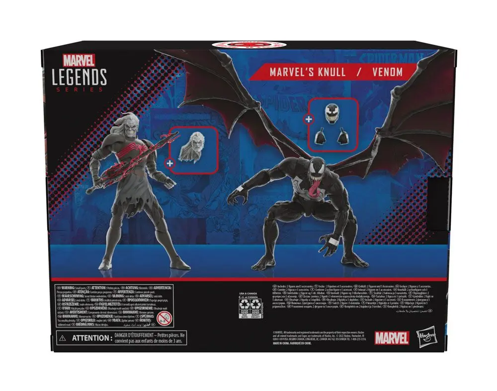 King in Black Marvel Legends Figurina de acțiune Set 2 2022 Marvel's Knull & Venom 15 cm poza produsului