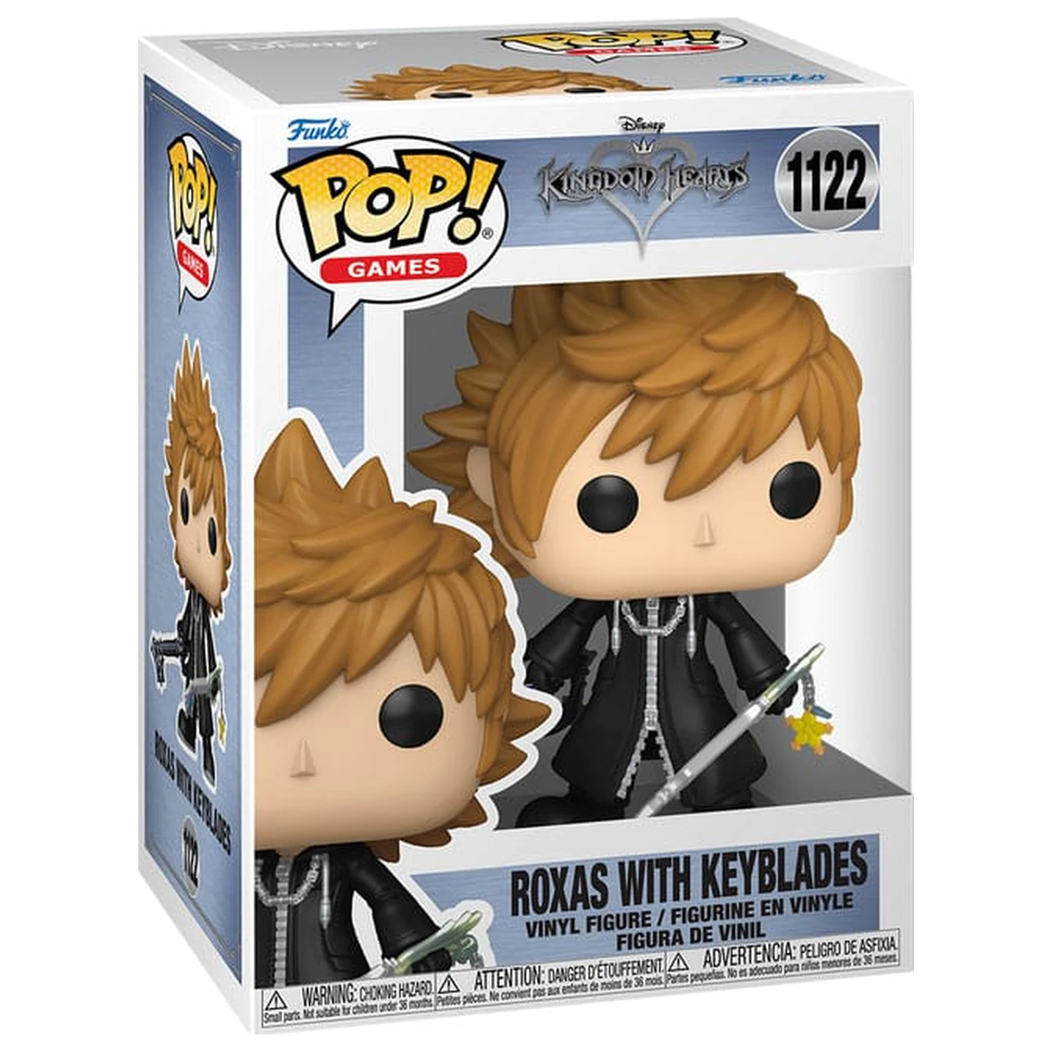 Kingdom Hearts Funko POP! Games Figurina din vinil Roxas cu Keyblades 9 cm poza produsului