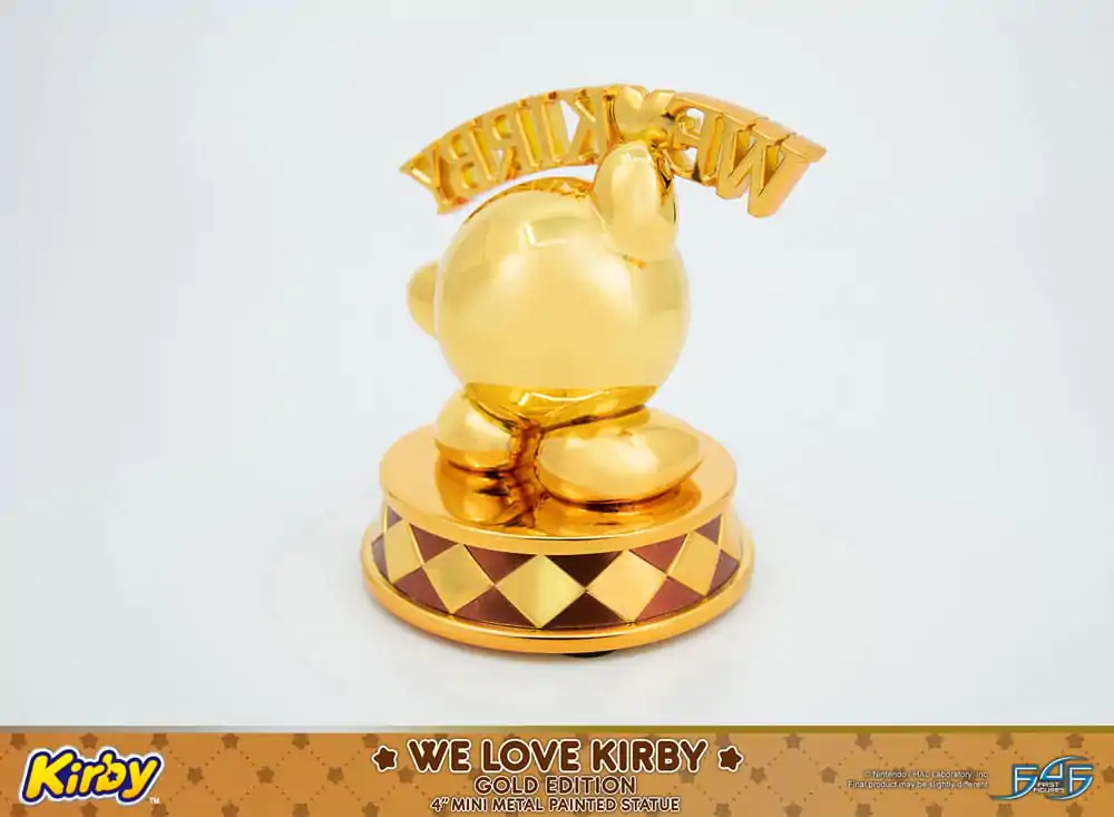 Kirby Statuie DieCast We Love Kirby Gold Edition 10 cm poza produsului