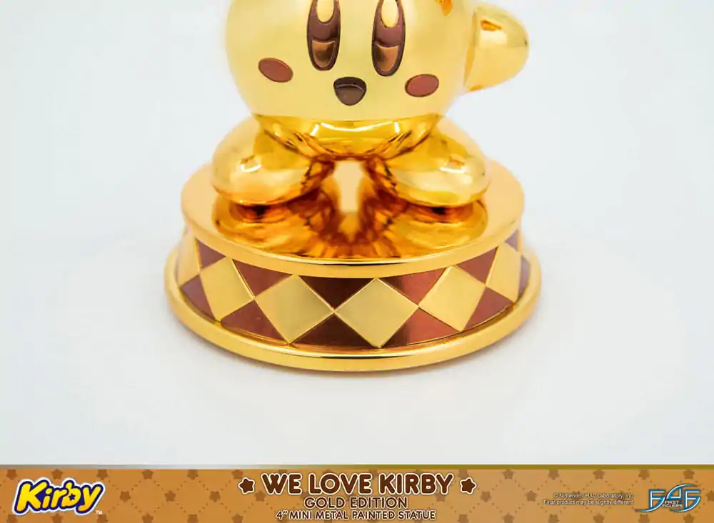 Kirby Statuie DieCast We Love Kirby Gold Edition 10 cm poza produsului