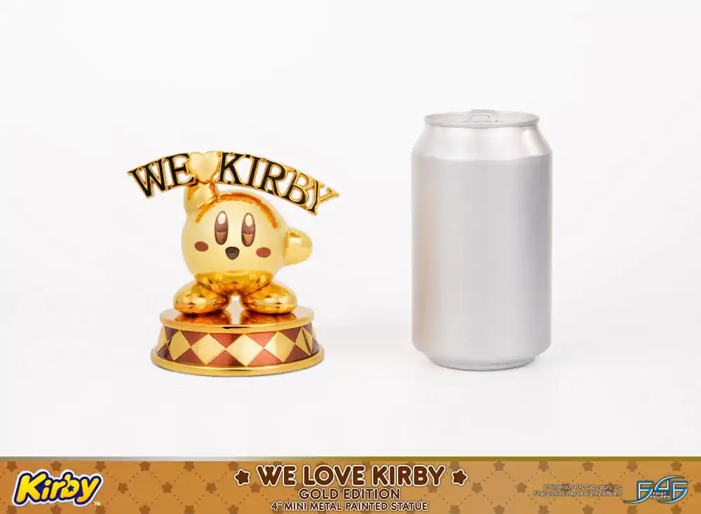 Kirby Statuie DieCast We Love Kirby Gold Edition 10 cm poza produsului