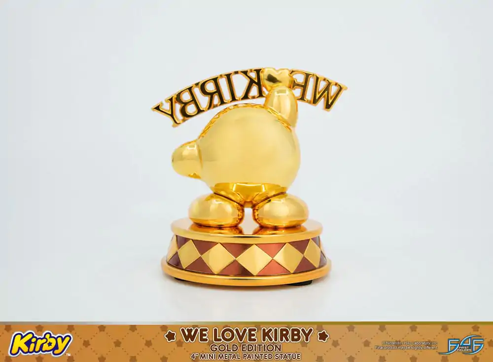 Kirby Statuie DieCast We Love Kirby Gold Edition 10 cm poza produsului