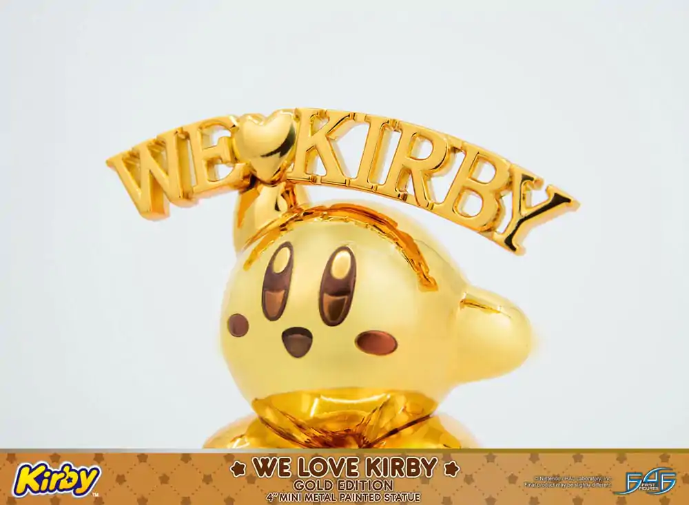 Kirby Statuie DieCast We Love Kirby Gold Edition 10 cm poza produsului