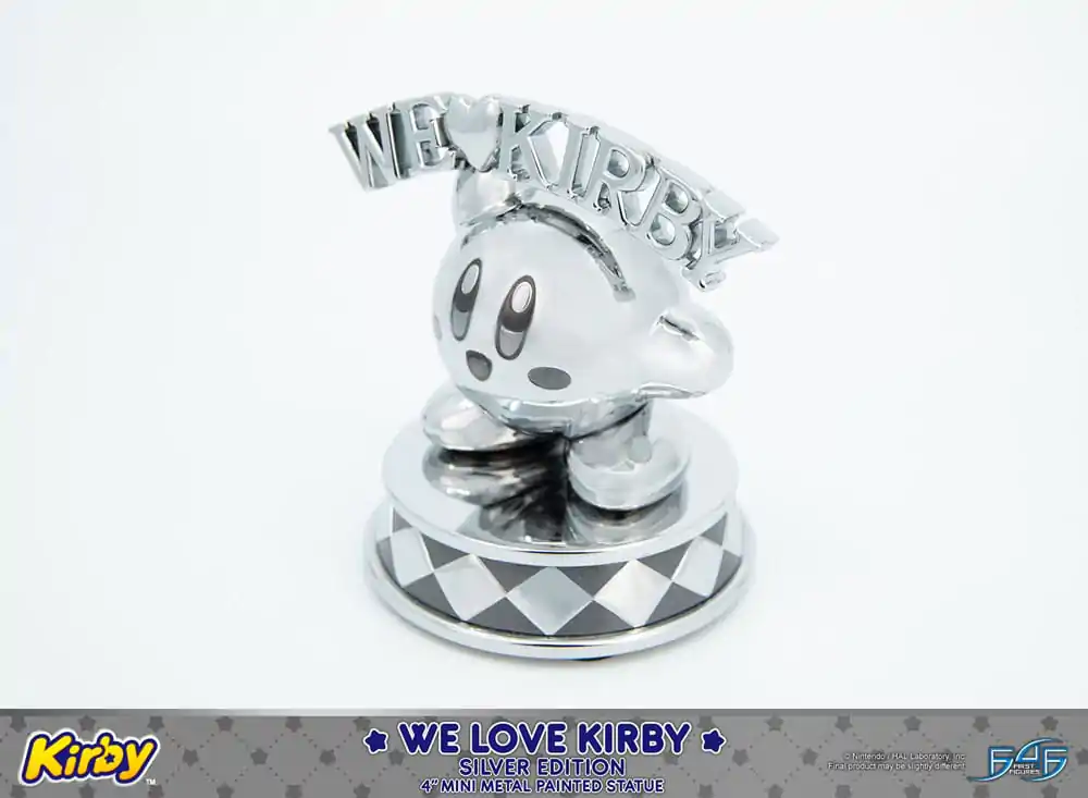Kirby Statuie turnată sub presiune We Love Kirby Silver Edition 10 cm poza produsului